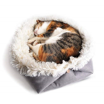 2-in-1 Convertible Pet Mattress - Nest & Flat Mat Bed