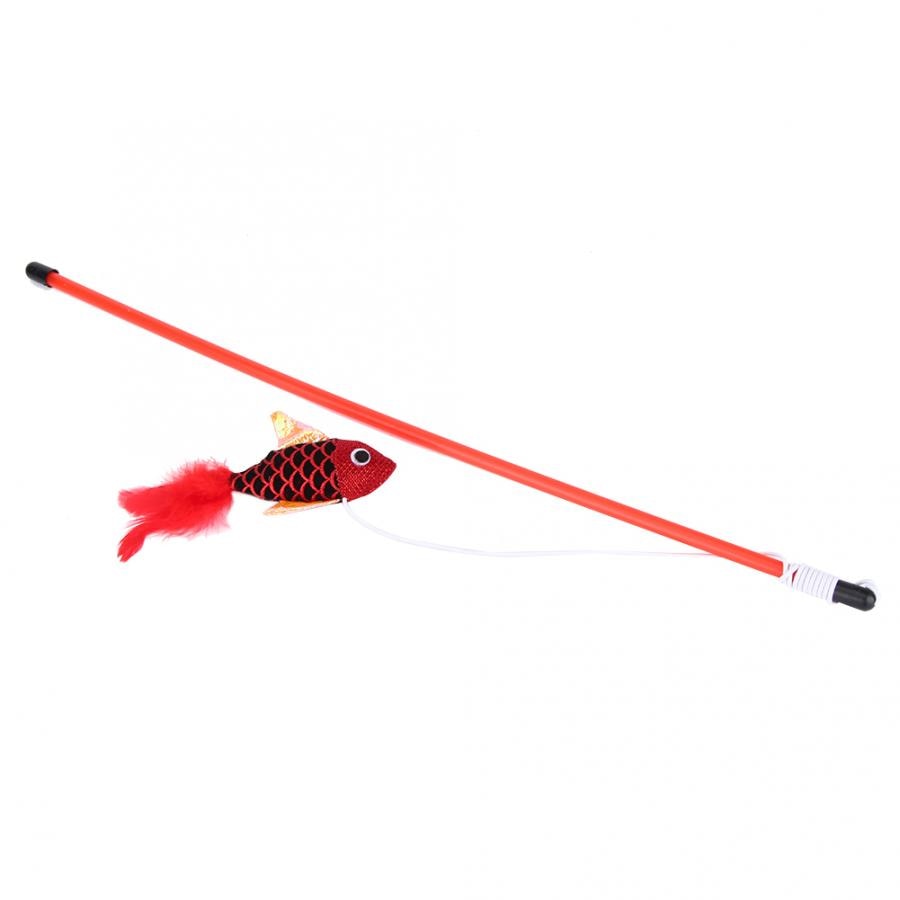 Fish pattern funny cat stick