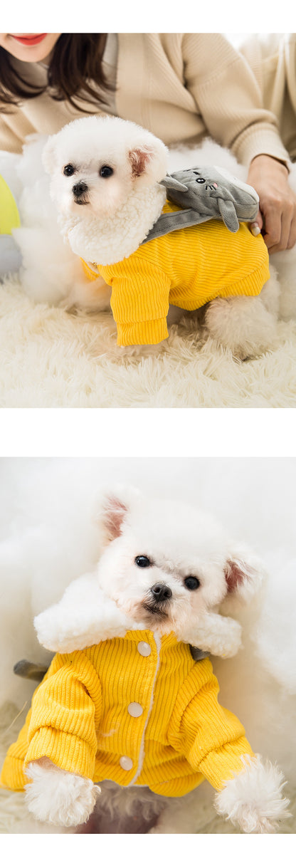 Corduroy pet clothes