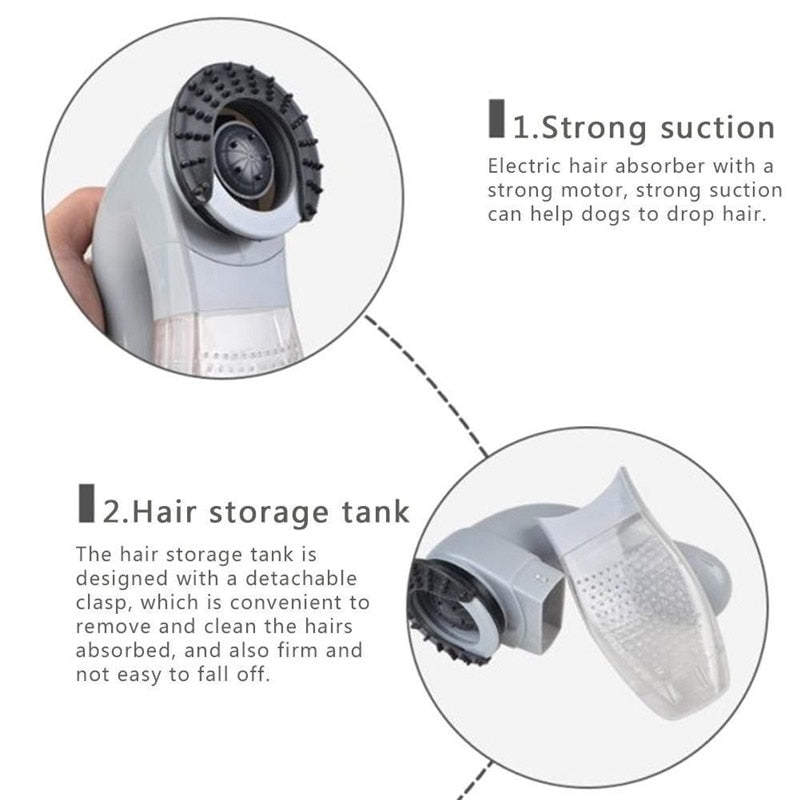 Electric Pet Hair Portable Pet Massage Cleaning Vacuum Cleaner