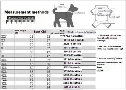 Pet Dog Waterproof Autumn And Winter Padded Jacket