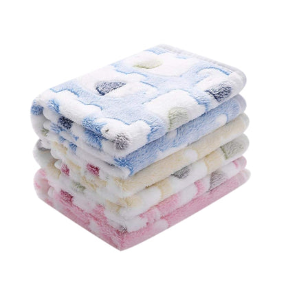 Creative coral fleece padded warm doghouse