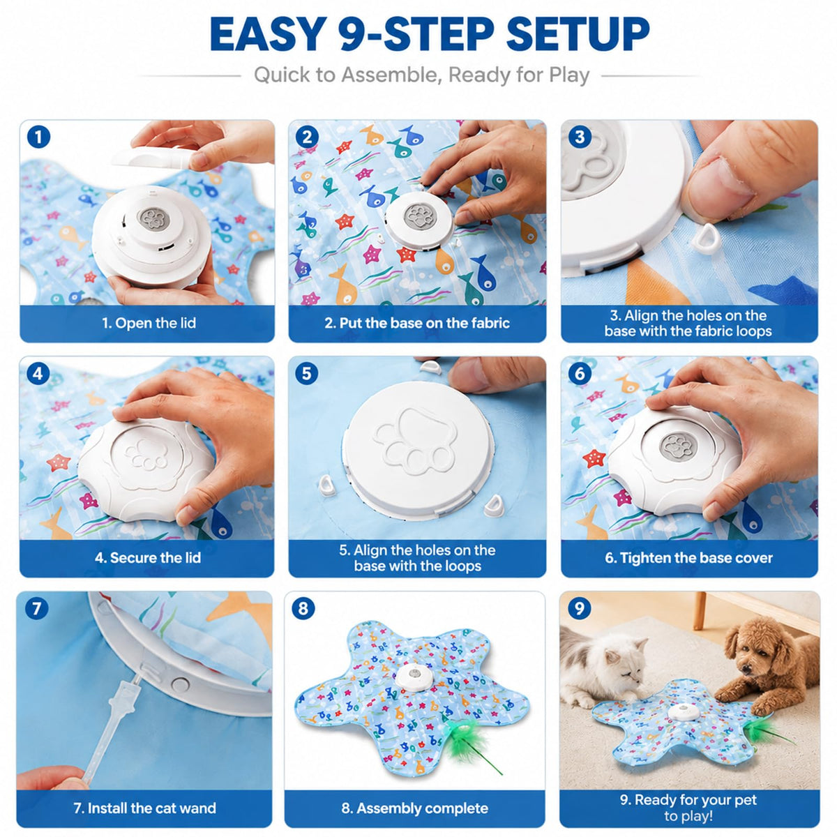 Teasing UFO Dog Toy, Rechargeable Automatic Dog Toy, Cat Stimulation Toys For Indoor Cats Dogs Puppy