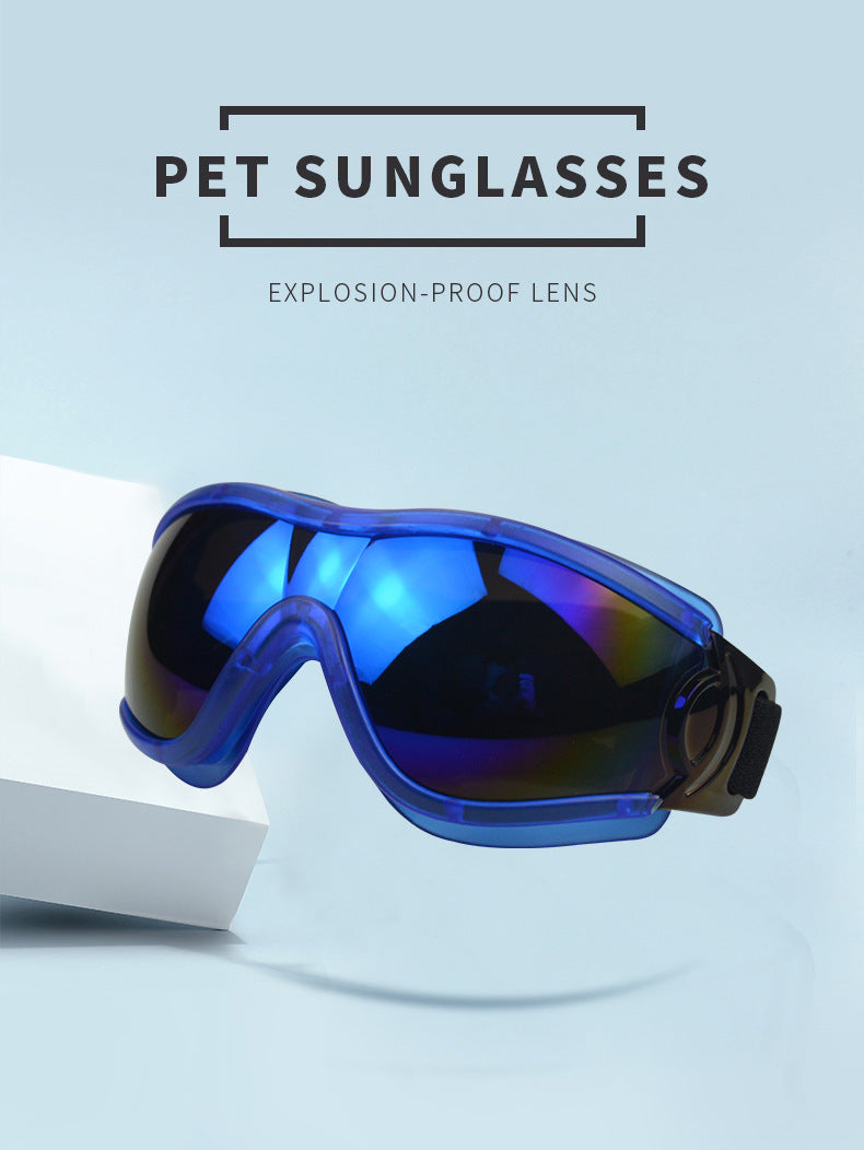 Pet Glasses Dog Outdoor Windproof Sand-proof UV Goggles Medium Large Dog HD Colorful Glasses