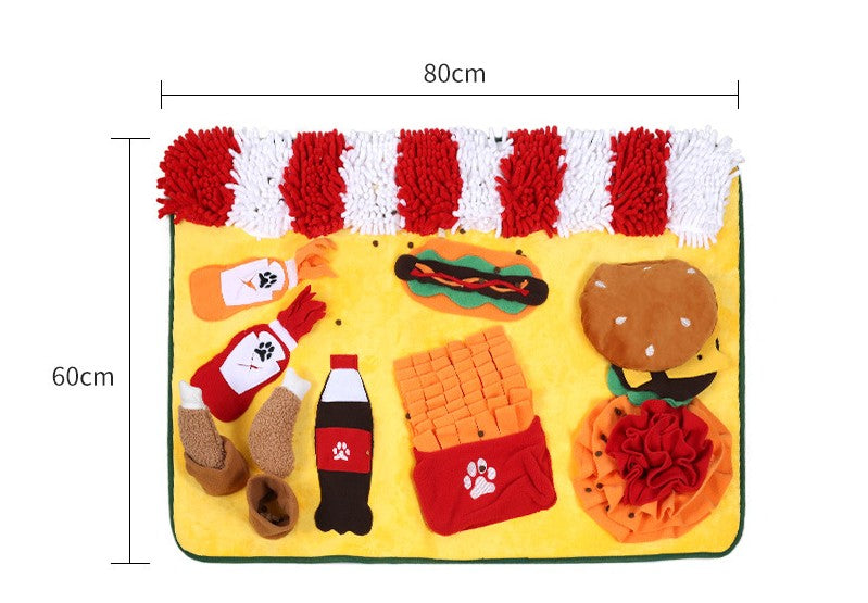 Pet Sniffing Mat Dog Foraging Food Storage Training Mat