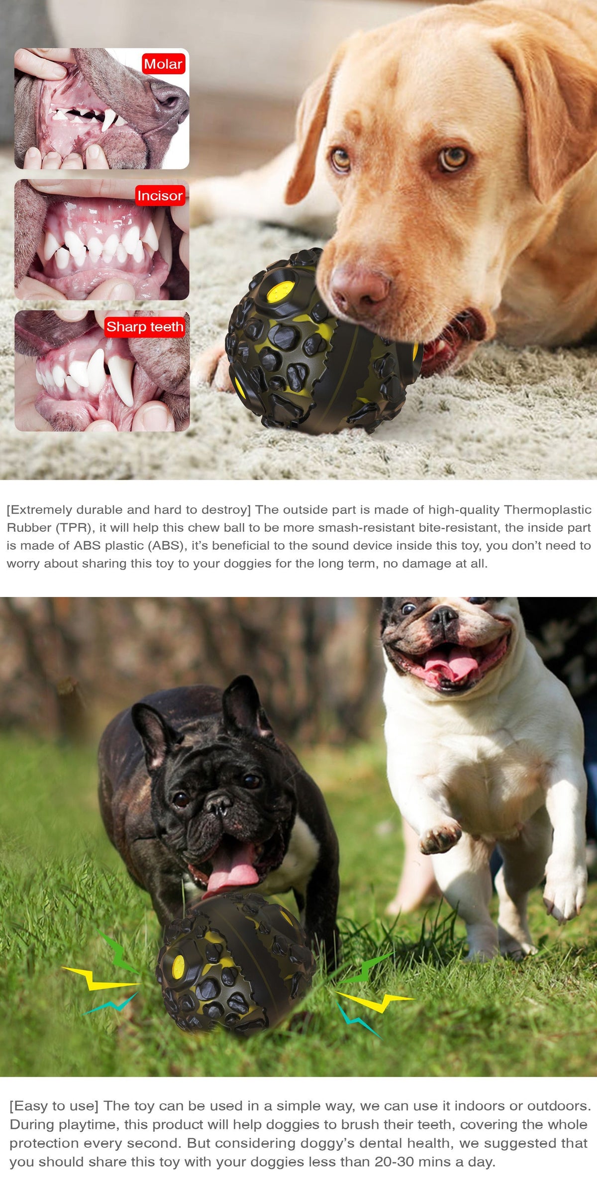 Meteorite Strange Sound Teether Ball Dog Toy Pet Supplies
