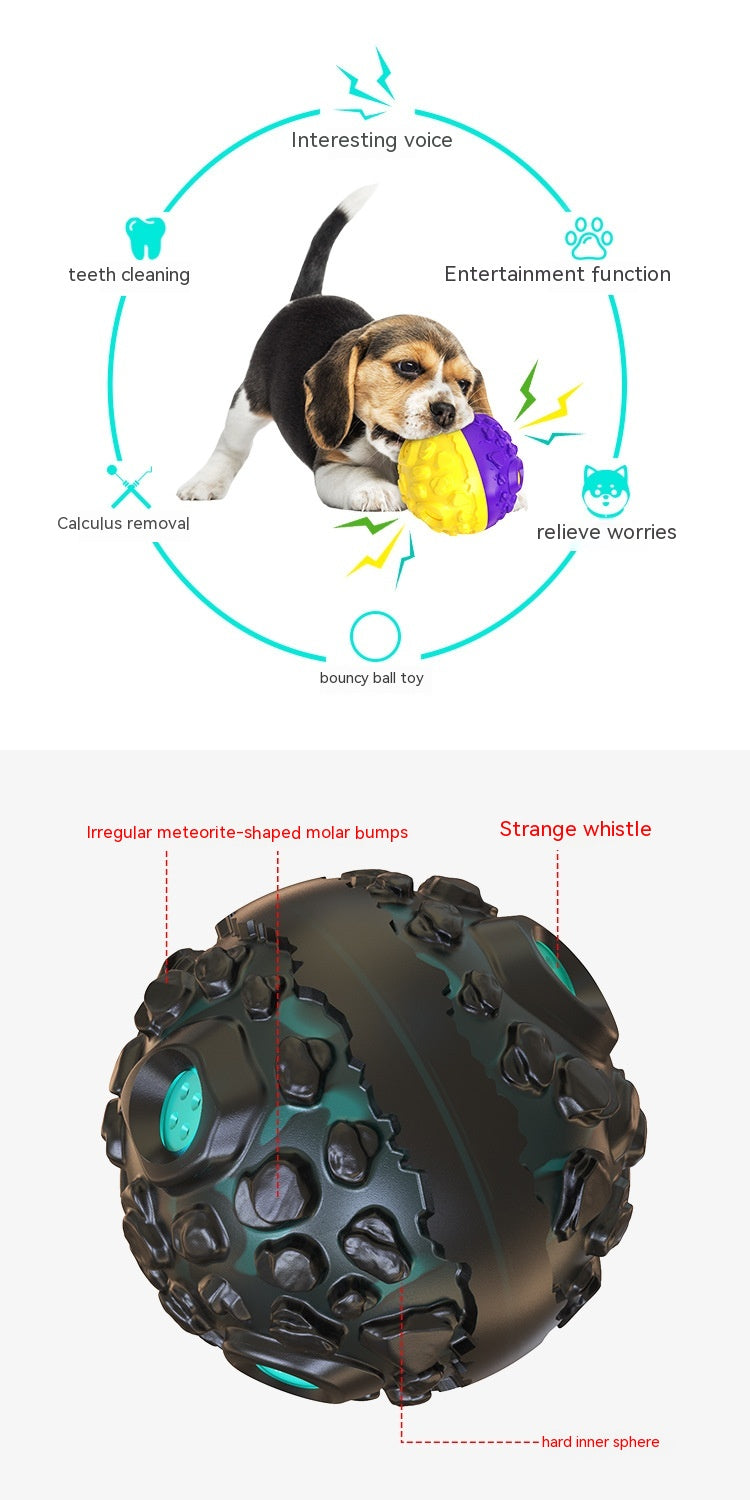 Meteorite Strange Sound Teether Ball Dog Toy Pet Supplies