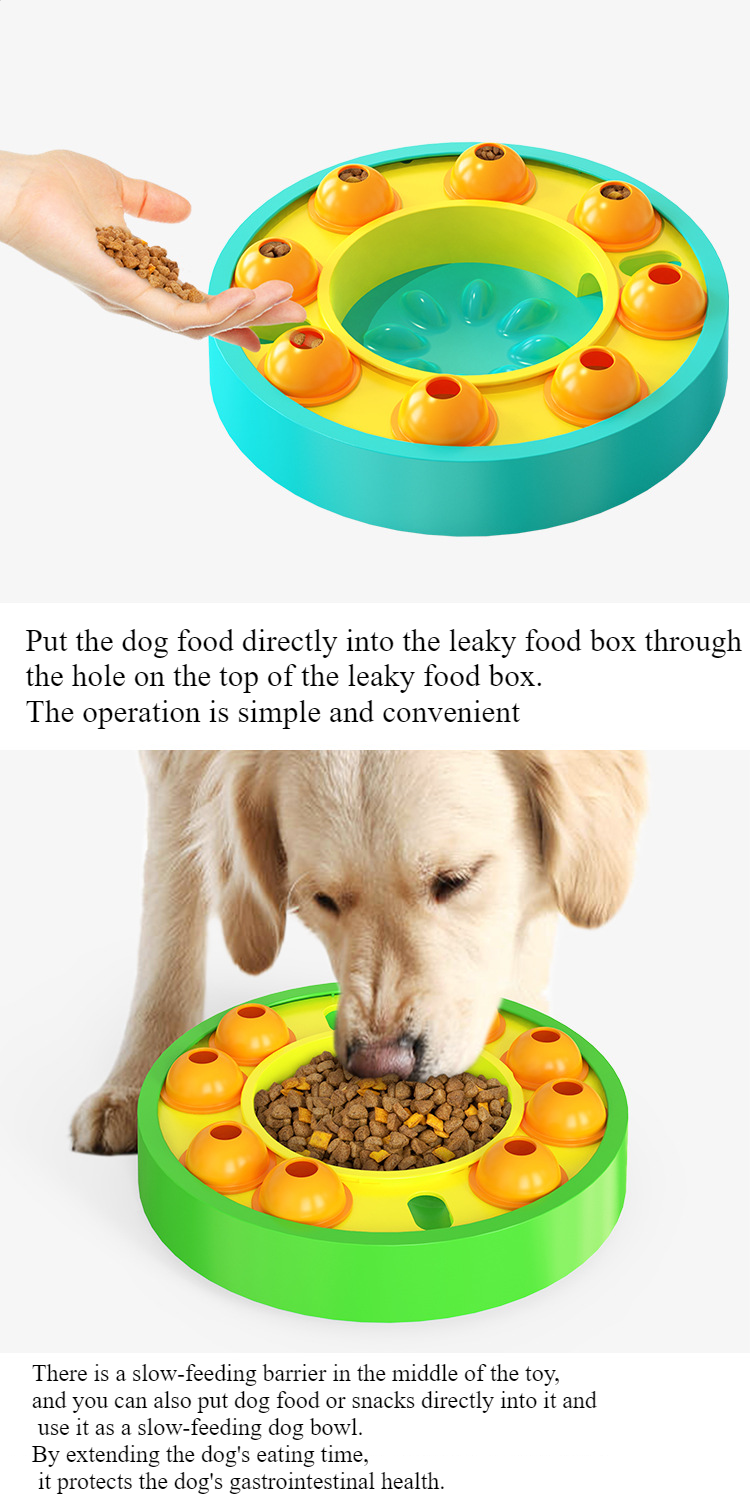 Dog Puzzle Toys Slow Feeder Interactive Dog Toys Treat Dispenser For IQ Training Treat Dispenser For Large Dogs Dog Treat Puzzle