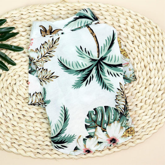 Pet pineapple flower shirt