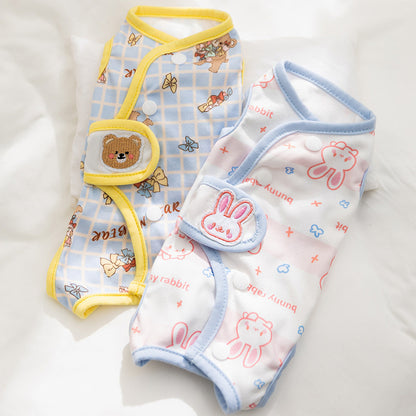 Cat Weaning Clothes Cute Sterilization Suit Protect Belly Clothing for Dogs Cats Anti-Lick Recovery Clothing Pet...