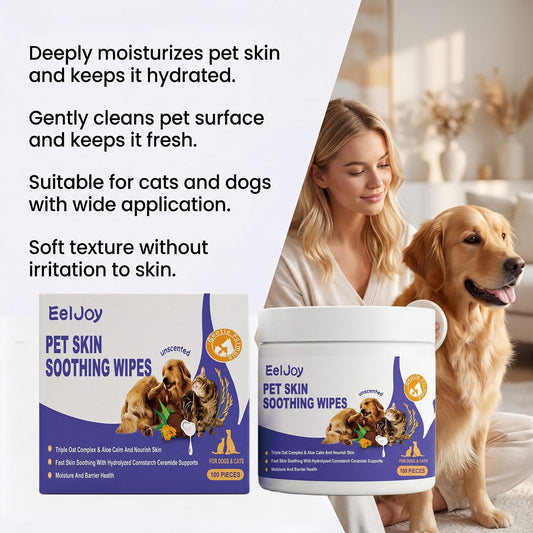 Pet Skin Soothing Wipes