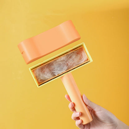 New Pet Hair Roller Remover Lint Brush 2-Way Dog Cat Comb Tool Convenient Cleaning Dog Cat Fur Brush Base Home Furniture Sofa