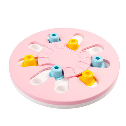Pet Slow Food Bowl Leakage Training Game Plate