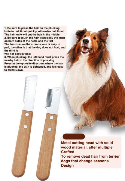 Hair Plucking Knife Pet Comb And Shaver West Highland Bull Terrier Schnauzer Terrier Dog Grooming Tools Pet Supplies