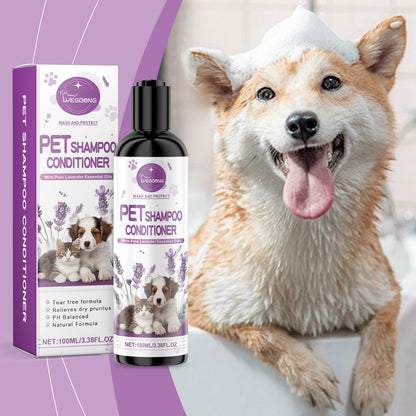 Yegbong Pet Lavender Shampoo Gently Cleanses The Hair Of Cats And Dogs, Making It Fluffy, Smooth, And Fragrant