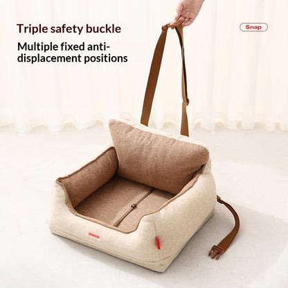 Dog Car Seat Cushion A Must-have For Small And Medium-sized Dogs To Ride Safely In The Front Seat