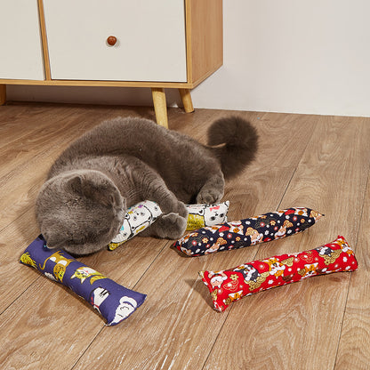 Creative Catnip Pillow Cat Teaser Toy Cat Pillow Pet Supplies Bite Grinding Claw Cross-border Amazon Hot