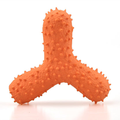 Pet Latex Toys Barbed Bone Sound Toy Tooth Cleaning