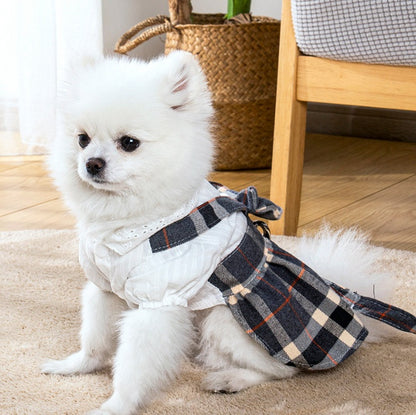 Chest Strap Drawstring Thin Princess Dress Clothes - Pet Clothing