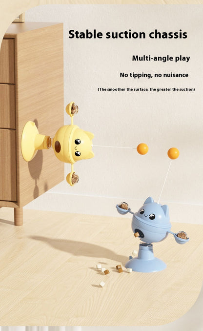 Pet Suction Cup Rotatable Food Leakage Cat Toy