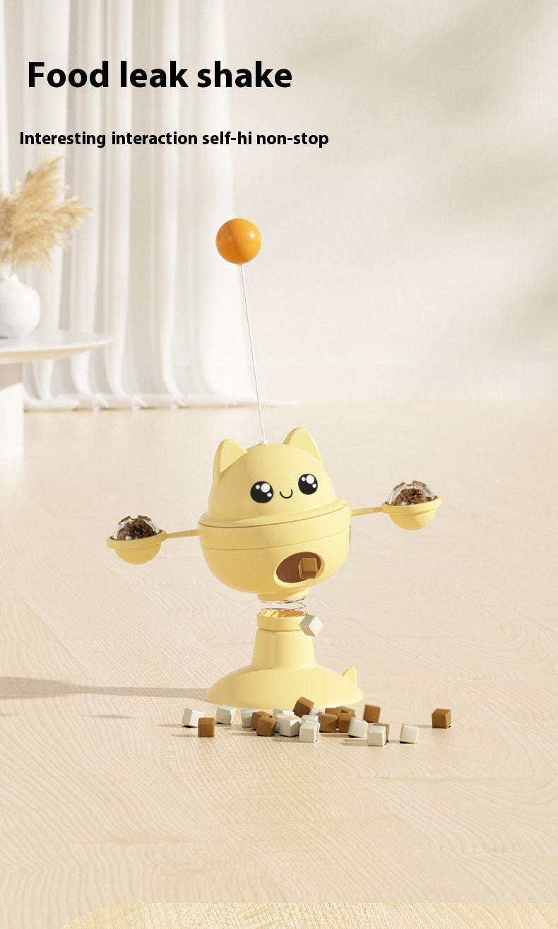 Pet Suction Cup Rotatable Food Leakage Cat Toy