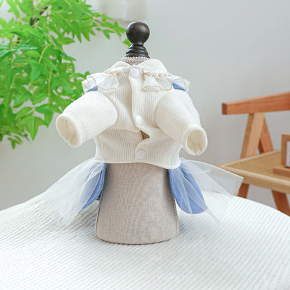 Pearl Lace Cute Pet Dog Cat Clothes And Dresses