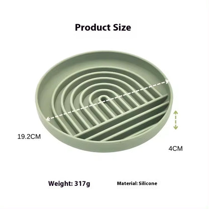 Anti Choking And High-temperature Resistant Silicone Suction Cup Dog Bowl