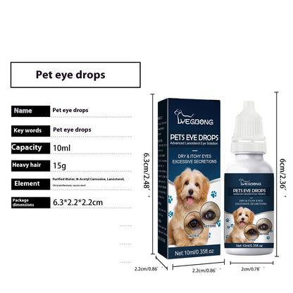 Pet Eye Drops Tear Removal Relieve Itching