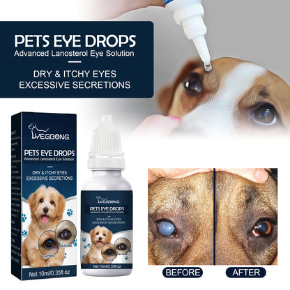 Pet Eye Drops Tear Removal Relieve Itching