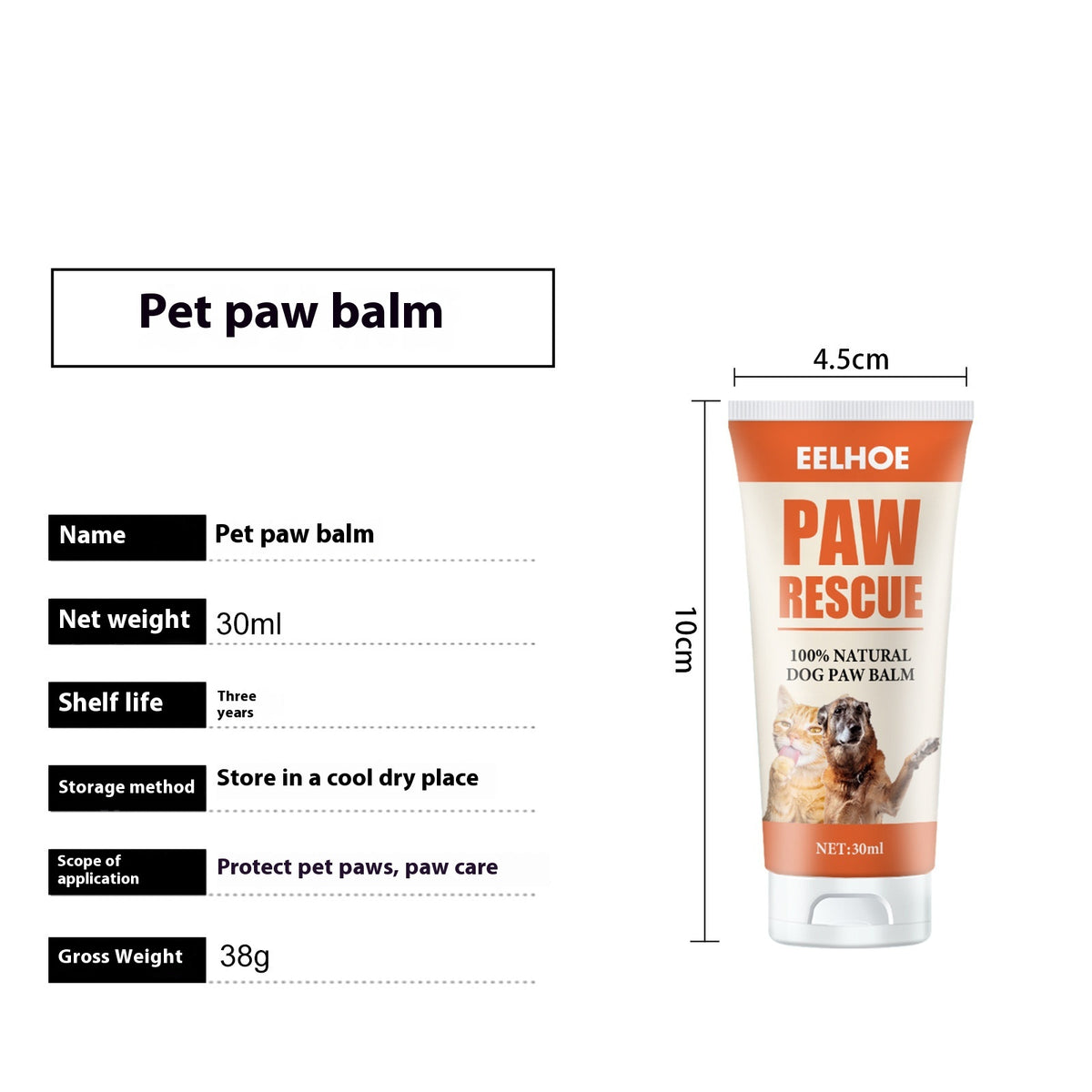 Pet Foot Pad Claw Cream Cat Dog Foot