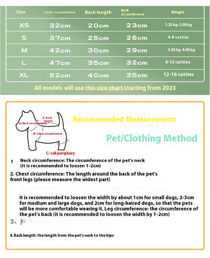 Dog Raincoat Pet Clothing Two Feet With Pull Ring Traction Transparent Spring, Summer, Autumn And Winter Four Seasons