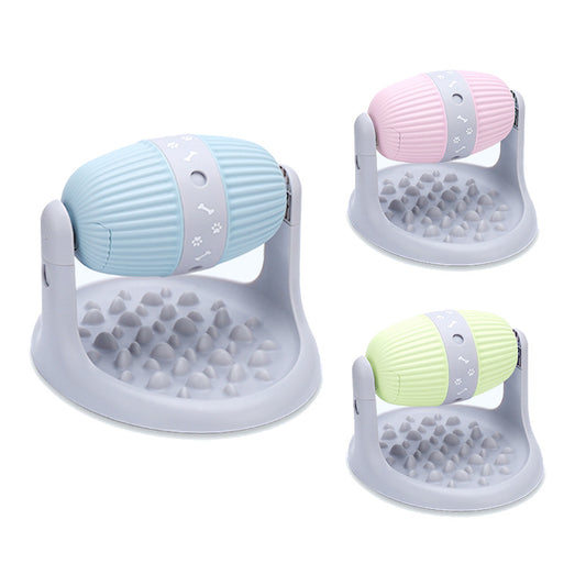 Drum-type leaking slow food toy three colors