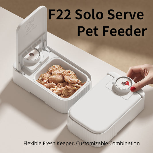 Pet Single Meal Feeders 48h Temporizador Ice Crystal Box Mantener Fresco a Prueba De Salpicaduras Y Polvo a Prueba...