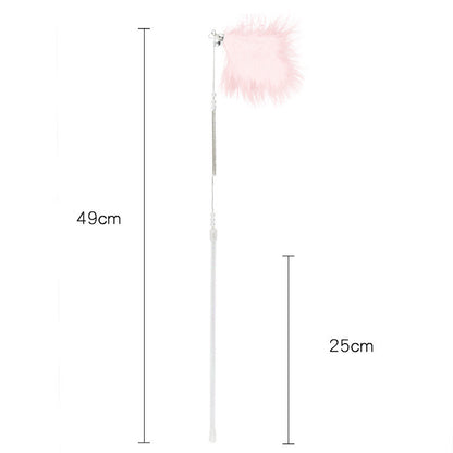 Spring Steel Wire Feather Funny Cat Stick Toy