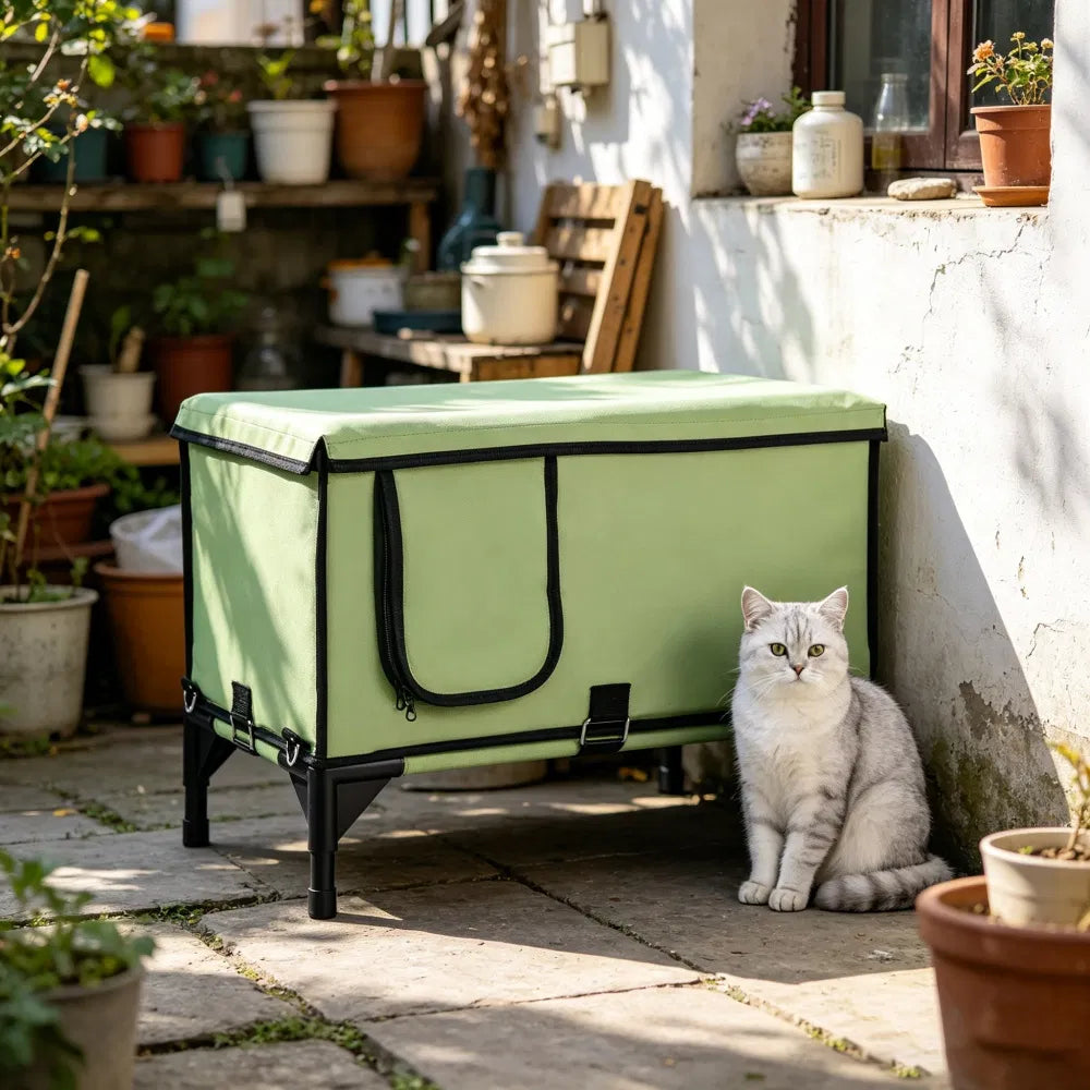 Elevated Heated Cat House