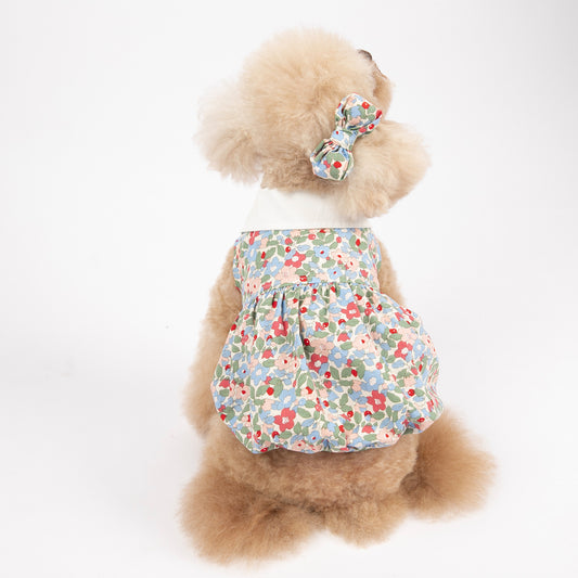 Pet Dog Simple Floral Camisole Clothes