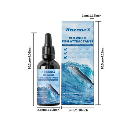 Hozonex Red Worm Fish Food Attractant Good Red Worm Formula Fish Food Attractant Additive Wild Fishing Fish Attractant