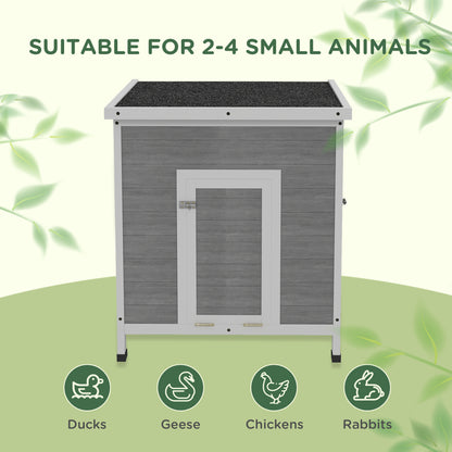 Wooden With Openable Roof Cage, Removable Floor, Double Doors
