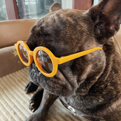 New Fashion Pet Sunglasses Round Frame