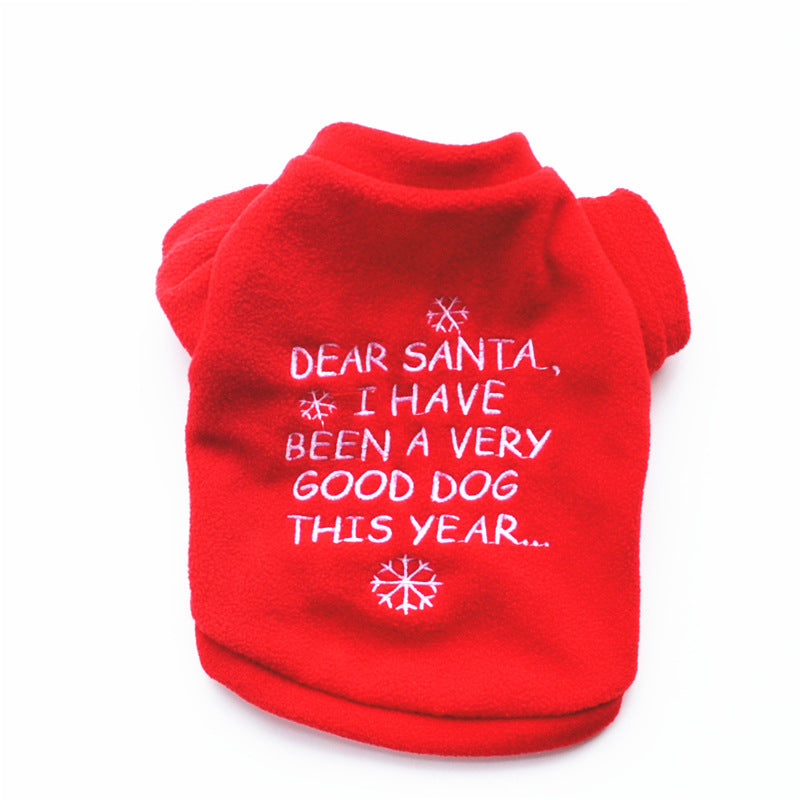 Puppy autumn and winter warm fleece