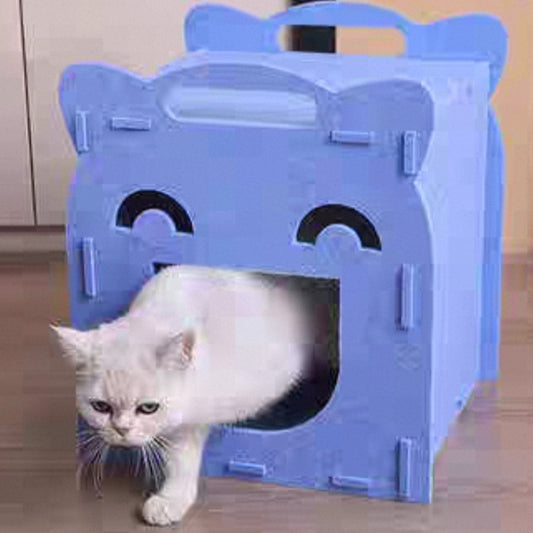 Face Felt Cat Bed Four Seasons Universal Breathable Cat Bed Convenient Detachable Semi-closed