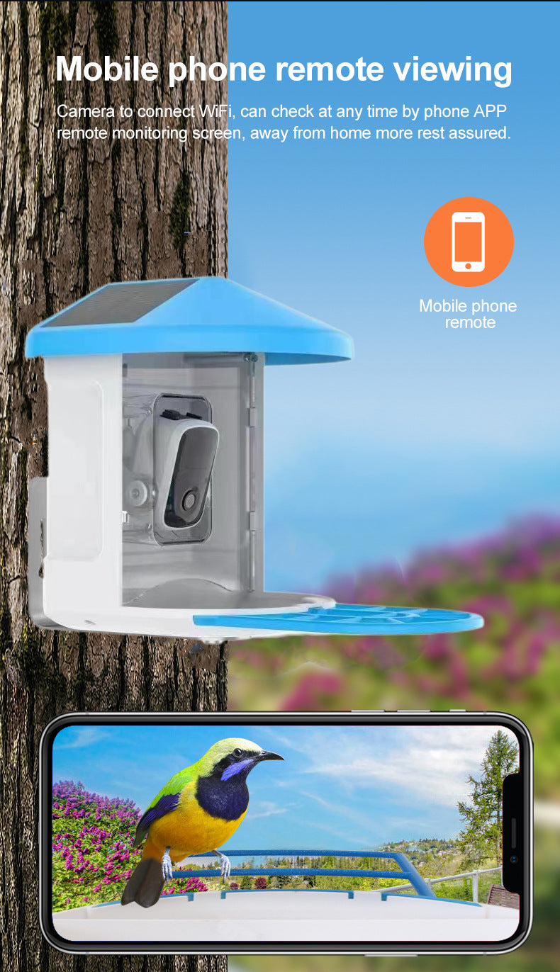 Solar Battery Camera Household Pet Feeder