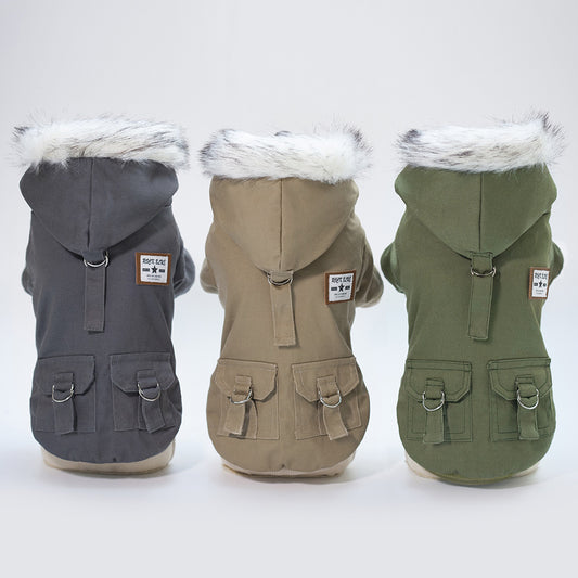 Pet clothes military coat