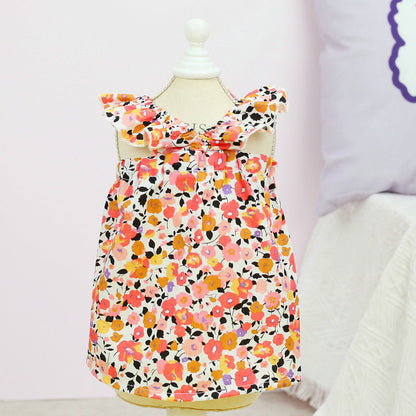 Cross Flower Skirt Pet Small And Medium-sized Dog Casual Clothing
