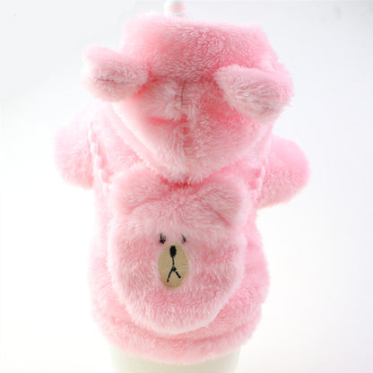 Dog Plush Embroidered Two-legged Plush Sweater