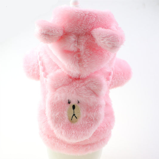 Dog Plush Embroidered Two-legged Plush Sweater