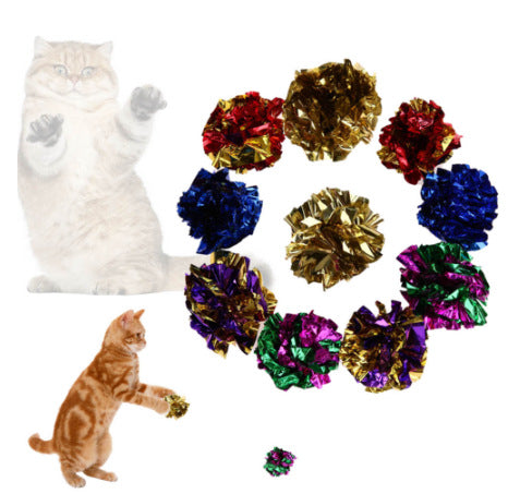 Cat toy ring paper ball color paper ball toy ball