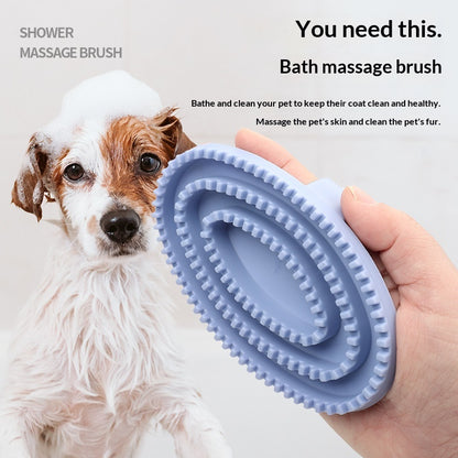 Pet Fashionable And Personalized Bathing Massage Brush