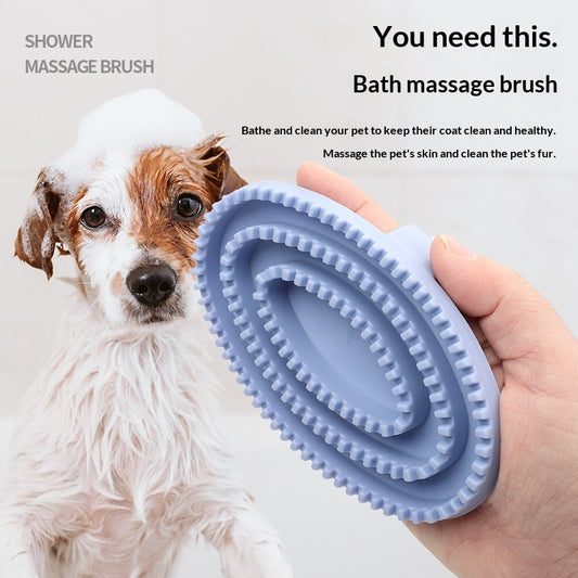 Pet Fashionable And Personalized Bathing Massage Brush