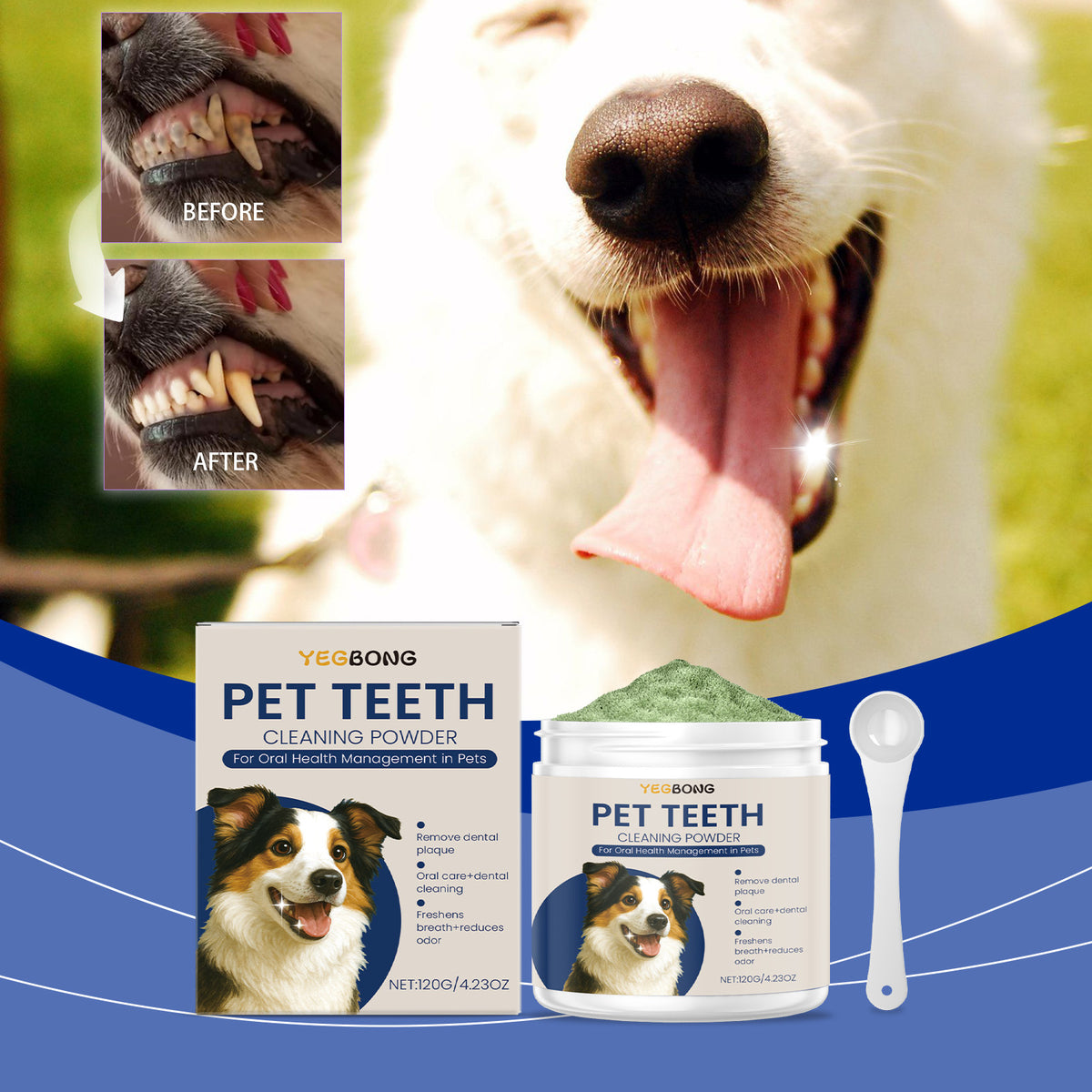 Dog Tooth Cleaning Powder